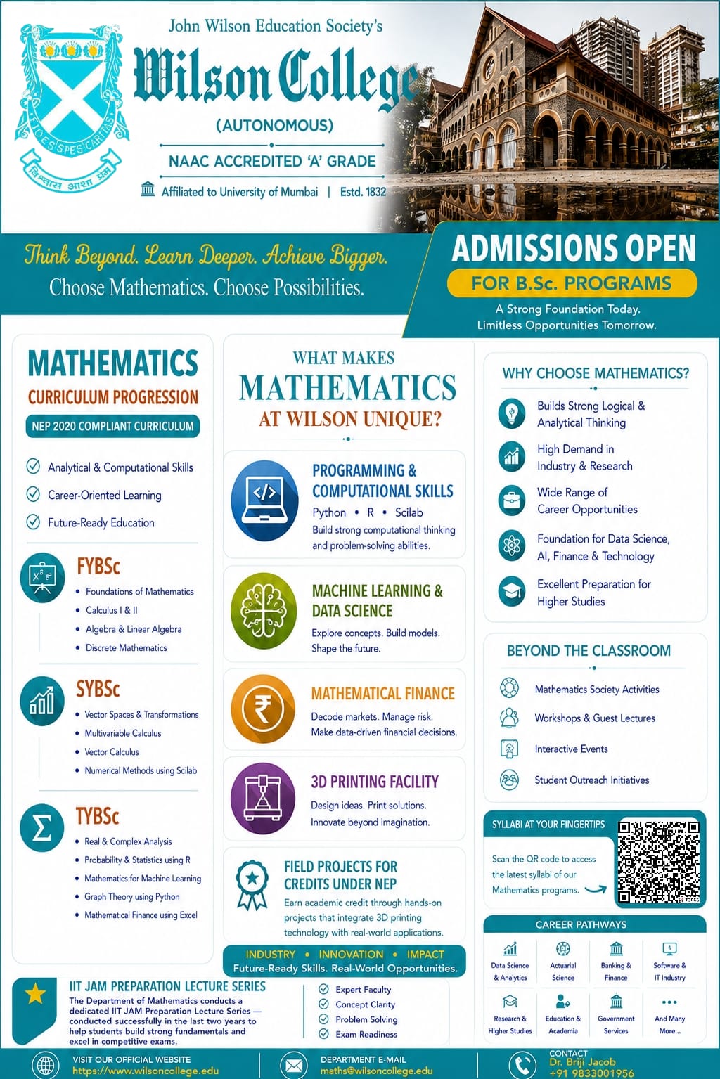 Admission flyer